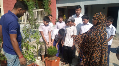 আখাউড়ায় বিদ্যালয়ের সৌন্দর্যবর্ধন করলো বসুন্ধরা শুভসংঘ